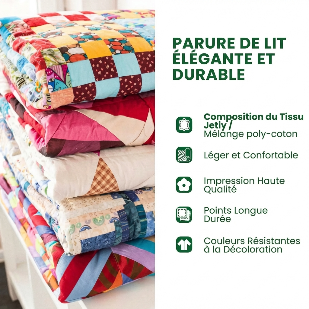 Parure de lit matelassée 3 pièces - Fierté du Texas